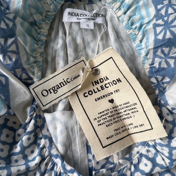 NWT Emerson Fry India Collection Tasha maxi Dress 100% cotton size small - Picture 13 of 15